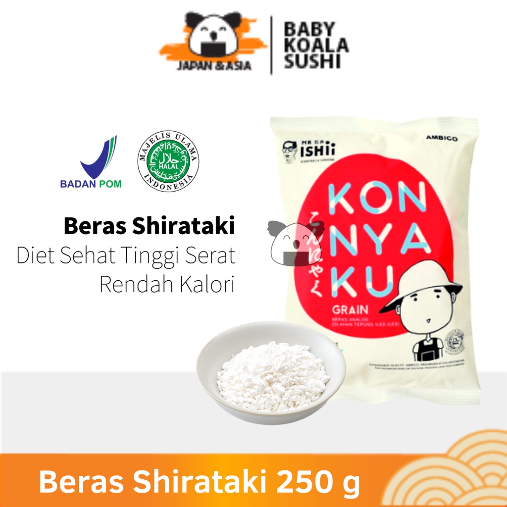BERAS SHIRATAKI Low Carbo 250 g │ Diet Keto Rice Export Quality