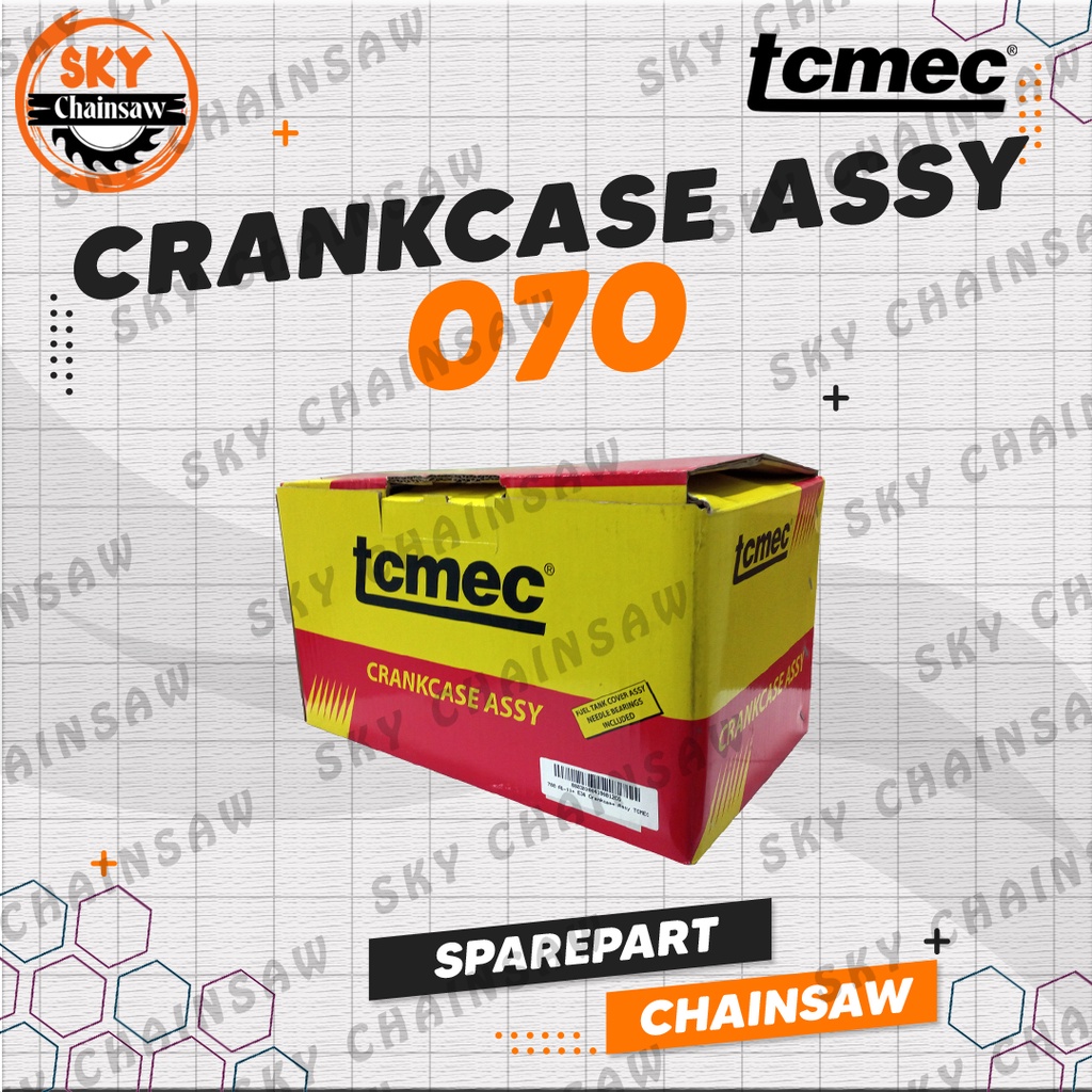 Sparepart Chainsaw Crankcase Assy 070 TCMEC Senso Sinso  Mesin Gergaji