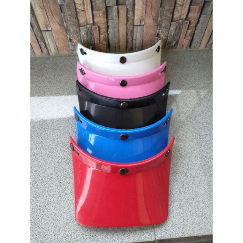 Pet Bogo Panjang polos pet retro panjang pet helm bogo 3 kancing