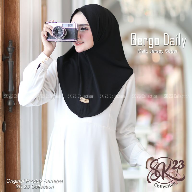 Jilbab simple BERGO DAILY ORI SK23 COLLECTION