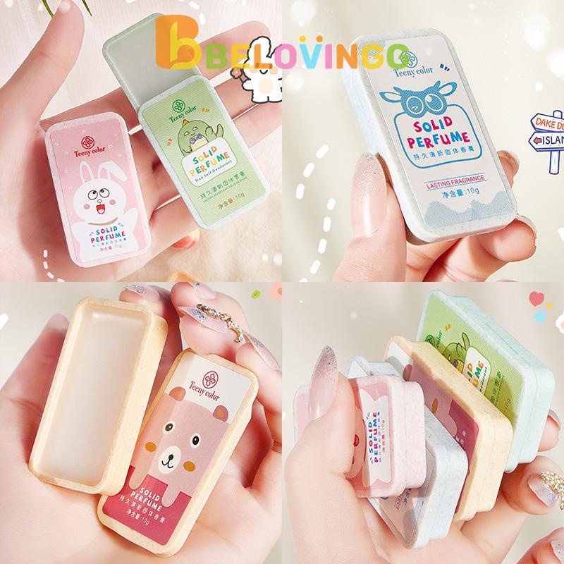 Teeny Color Parfum Padat Mini Tahan Lama Solid Balm Parfume Parfum Balsem Aroma Buah Bunga Oles Wang