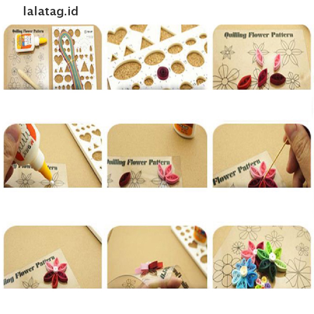 [lalatag] Alat Cetakan Template Kertas Quilling Motif Bunga DIY Scrapbooking Papercrafts [ID]