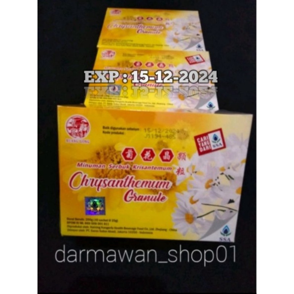 

CRHYSANTHEMUN GRANULE (MINUMAN SERBUK PANAS DALAM)