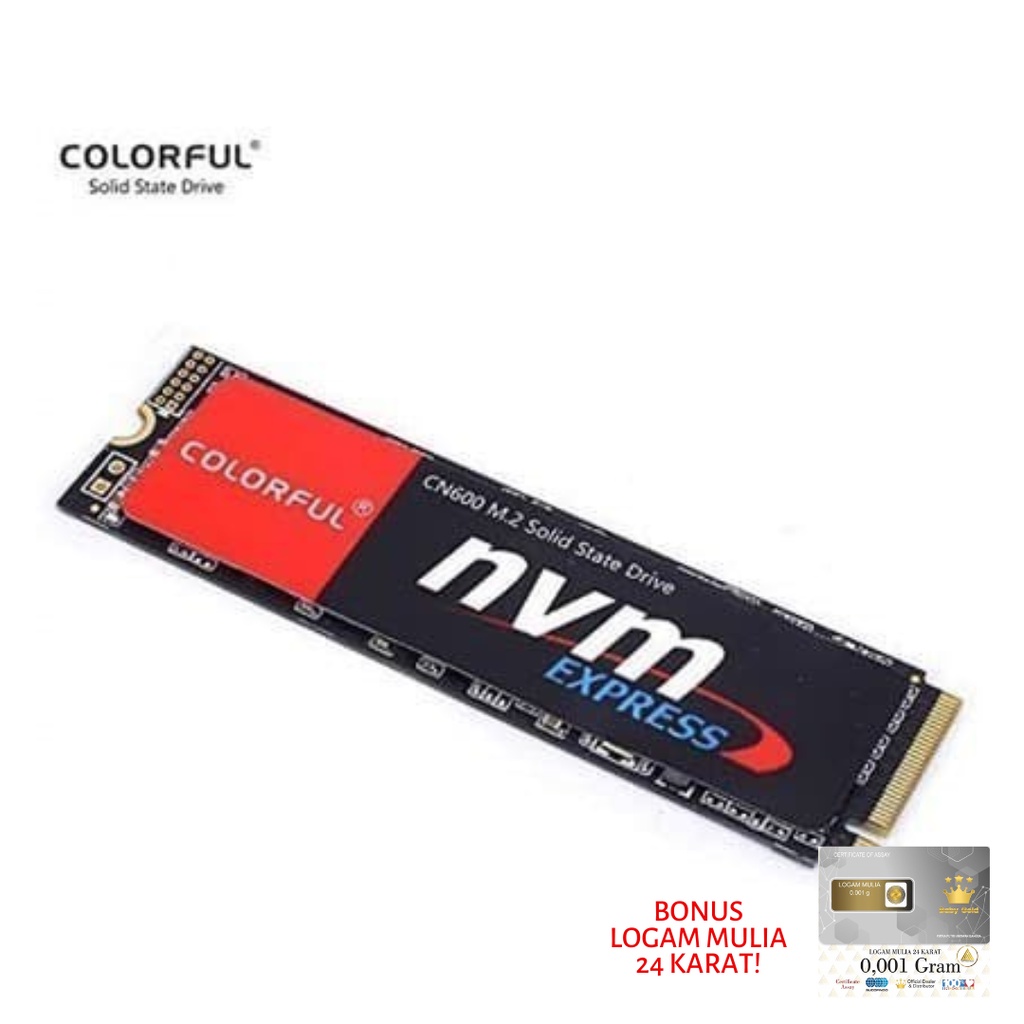 SSD Colorful CN600 512GB NVMe M.2 PCIe - SSD Colorful 512GB NVMe CN600