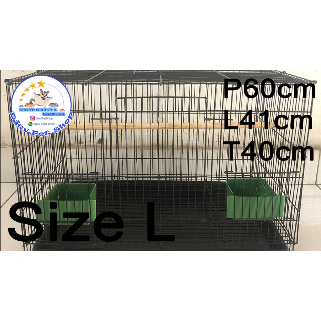 Jual Kandang Besi Lipat Size L Kandang Sugar Glider Kandang