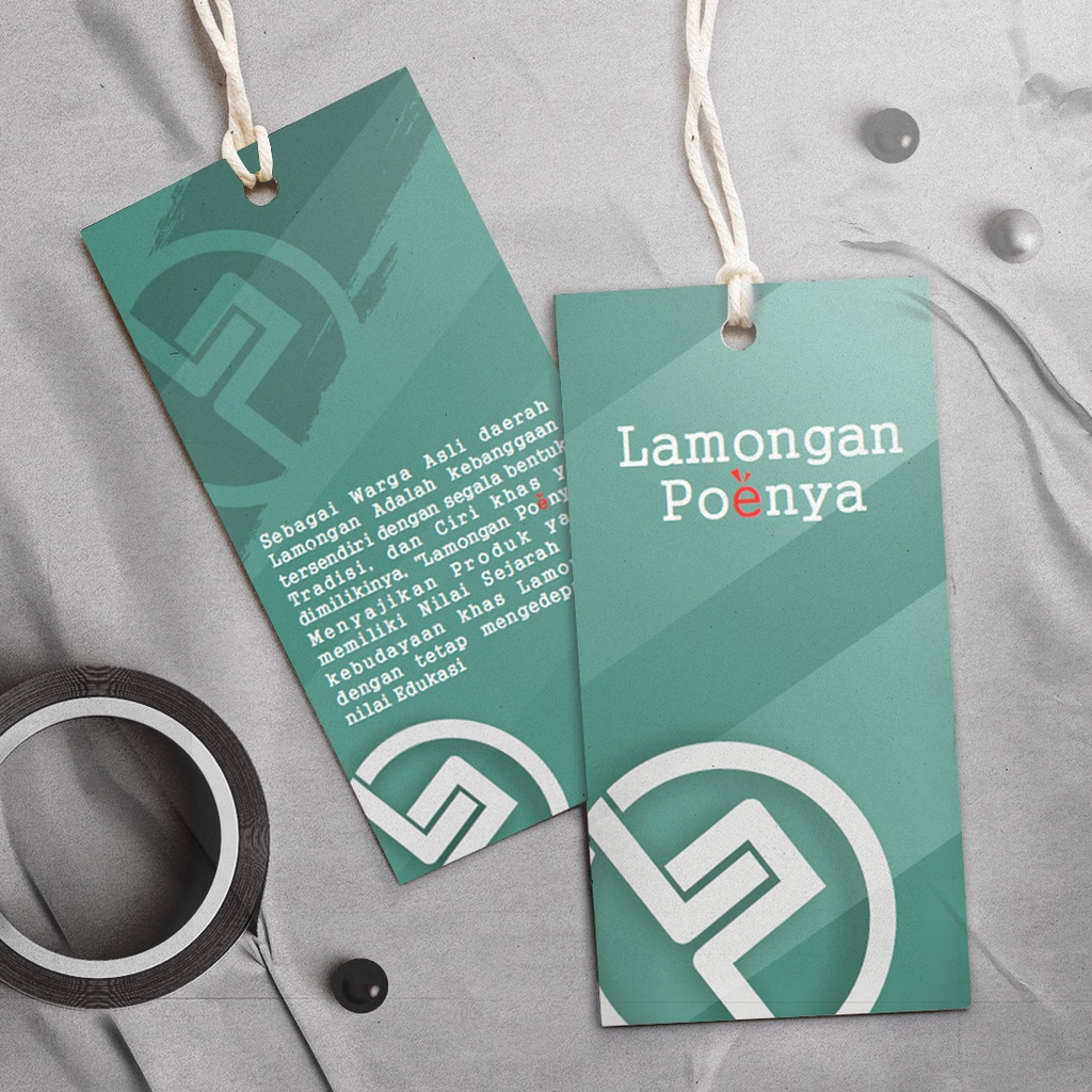 

Custom hang tang bebas desain | hang tag baju kaos | hang tag by omah design
