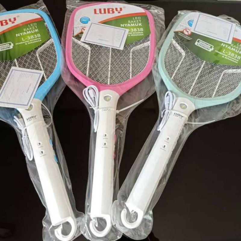 RAKET NYAMUK LUBY 3838