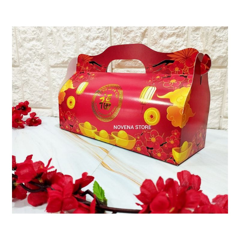 

BOX IMLEK KUE BOLU GULUNG KOTAK DUS HAMPERS ROLL CAKE CHINESE NEW YEAR