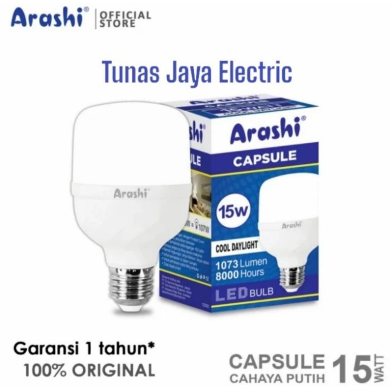 ARASHI Lampu LED Capsule 15W CDL (GARANSI 1 Tahun)