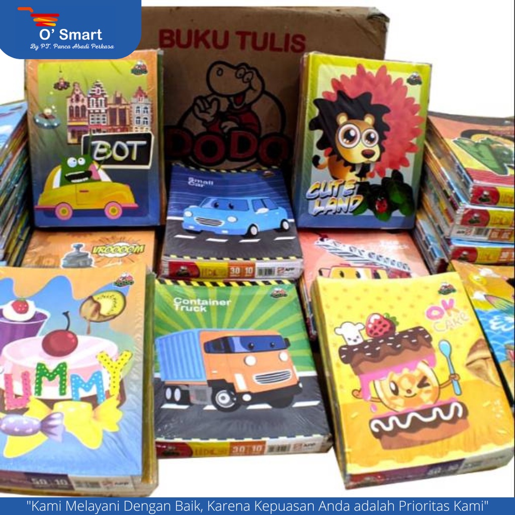 

DODO Buku Tulis Anak Sekolah isi 50 lembar Perpack
