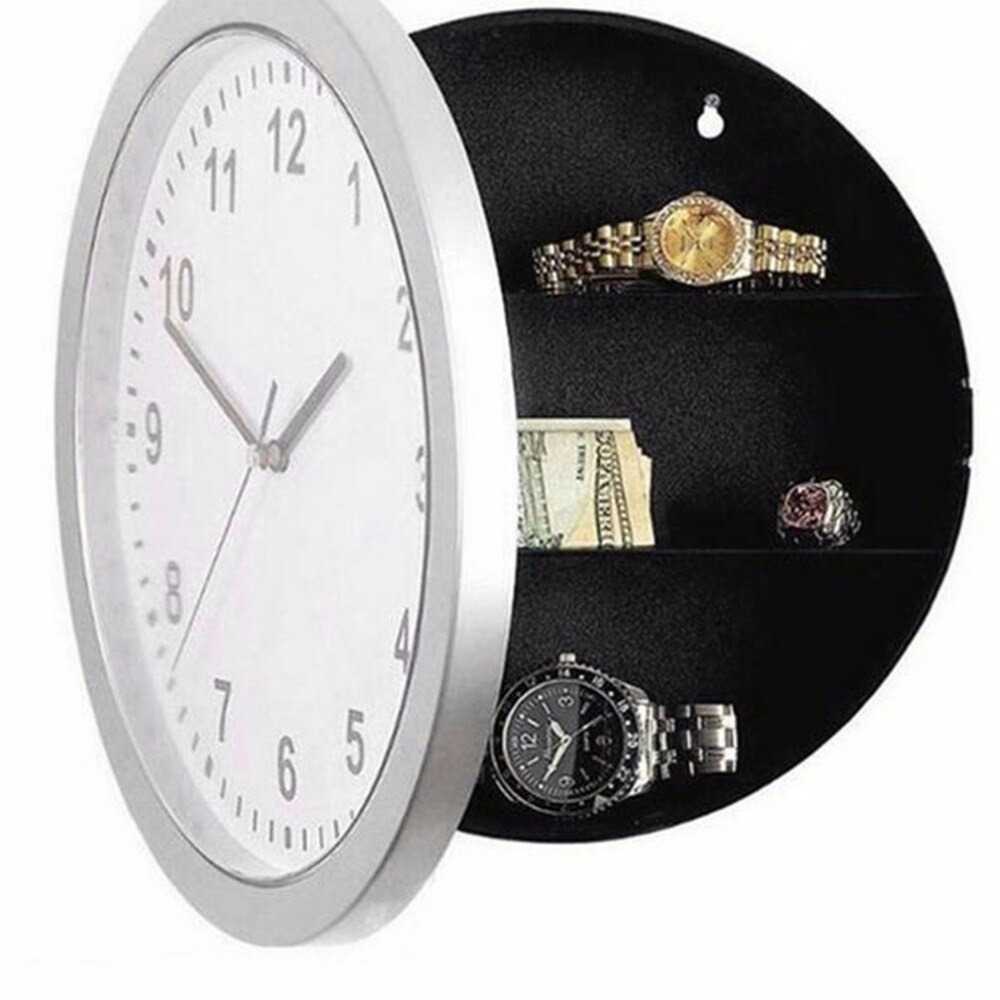 MIZHI Jam Dinding Besar Bulat Vintage 25cm with Hidden Storage Box - OTYLHG544