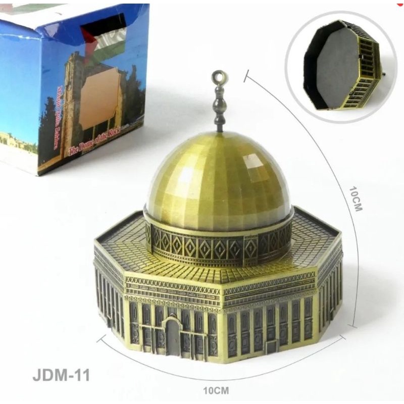 Miniatur Pajangan The Dome Of The Rock - miniatur Masjid kubah Sakhrah Palestina / Masjidil Aqsha Yerusalem