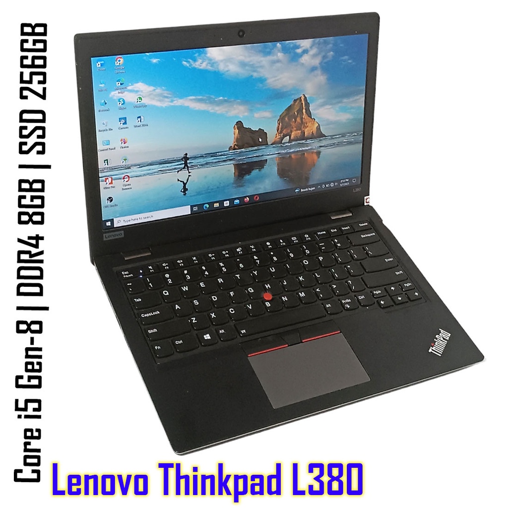 Jual Laptop Bekas Lenovo Thinkpad L380 Core I5 Gen 8 Ram 8gb Ssd 256gb