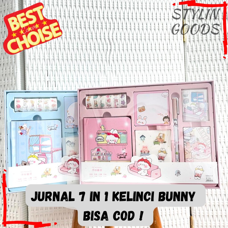 

TERBARU PAKET ALAT TULIS LENGKAP TERMURAH / PAKET JURNAL 7 IN 1 KELINCI CEWE BUNNY INCLUDE BOX CUTE LUCU UNIK BISA COD