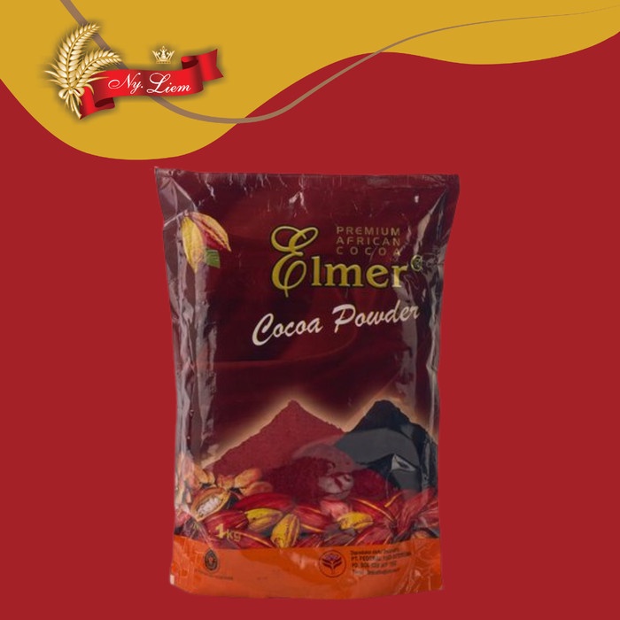 ELMER Cocoa Powder African Black Fat 10 - 12 % / Cokelat Bubuk 1kg