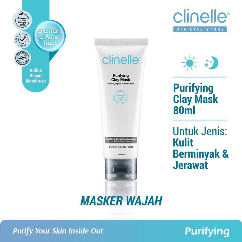 ☘️Yuri Kosmetik☘️ Clinnel Purifying Clay Mask