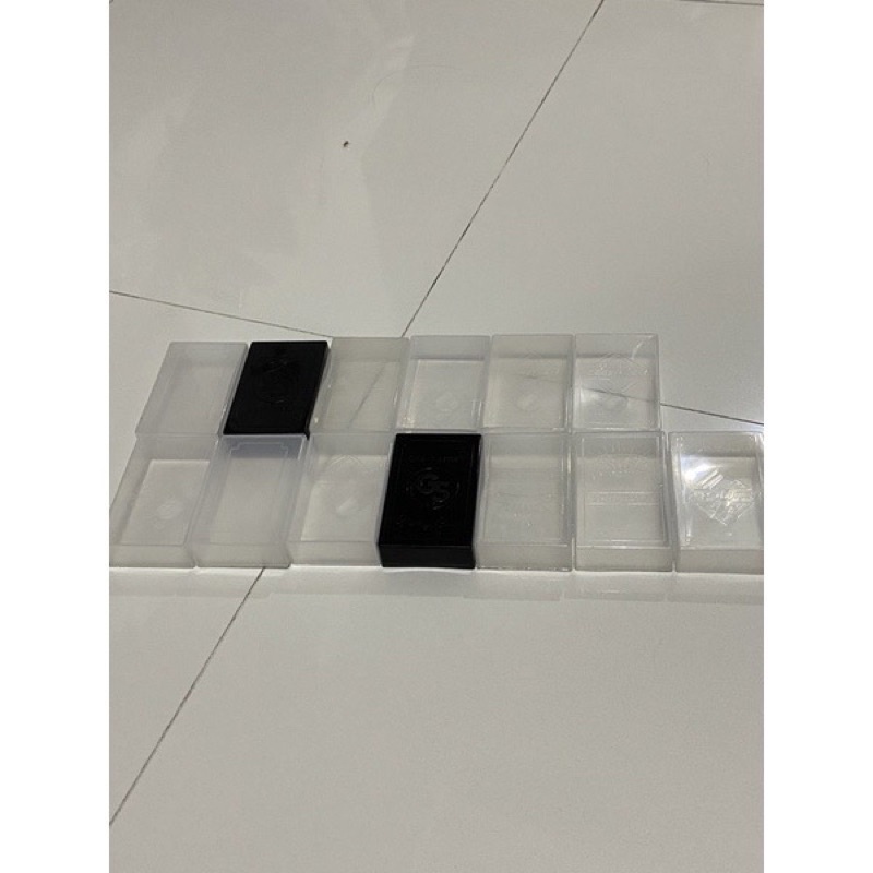 Kotak plastik box kartu nama packing photocard