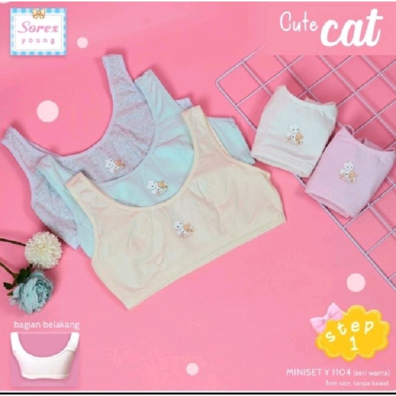 sorex miniset anak bra anak dan remaja untuk usia 9 - 12 y