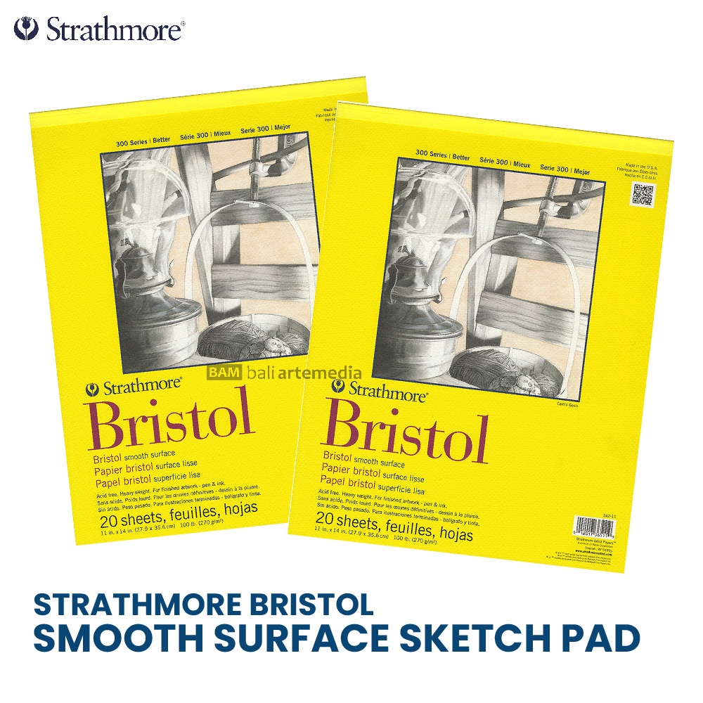 Strathmore - Bristol Smooth Surface Sketch Pad 300 series