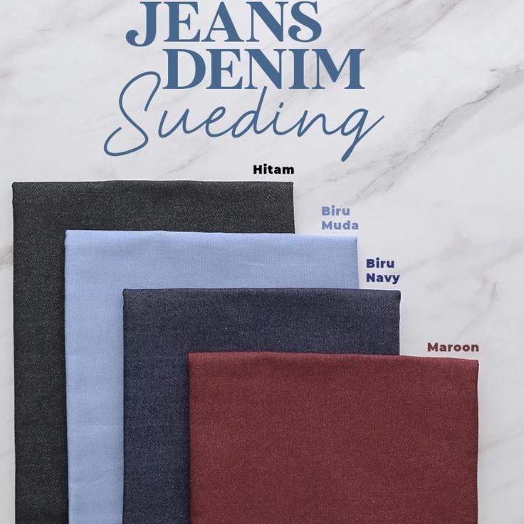 Bagus KAIN JEANS SUEDING - KAIN DENIM SUEDING - KAIN JEANS WASH