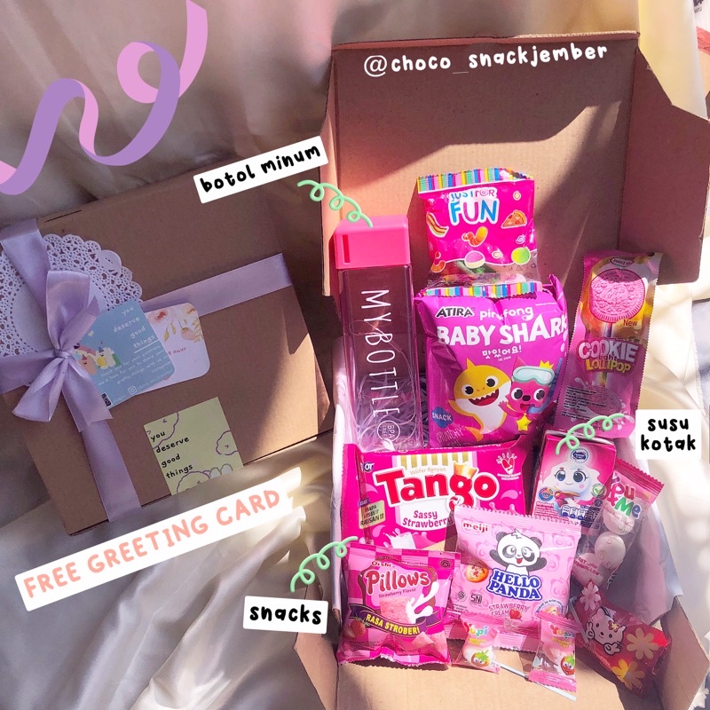 

Serba pink (FREE FOTO POLAROID) Hampers snack ulang tahun - hadiah ulang tahun - hadiah wisuda - snack box - gift box - Free Polaroid | kado ulang tahun - kado pacar - kado SEMPRO - kado anniversary - kado sidang - kado ulang tahun anak