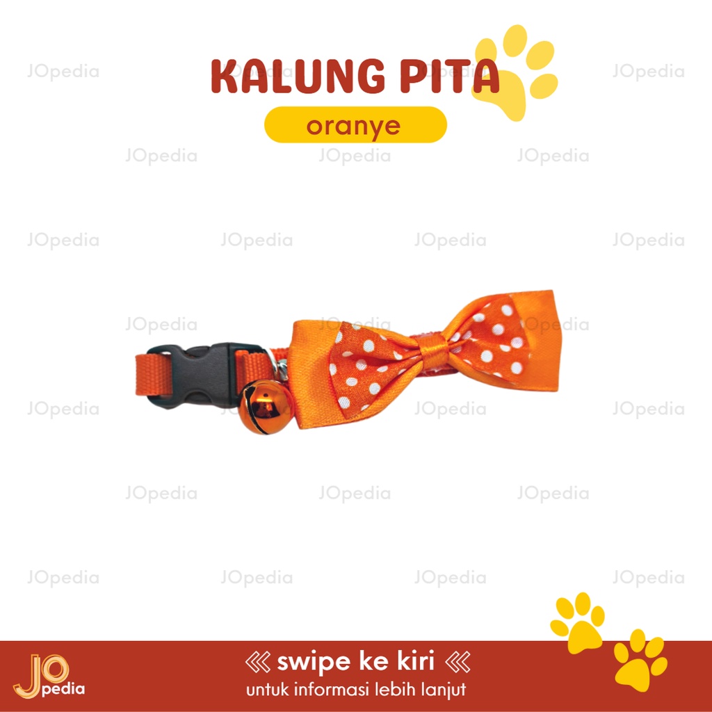 KALUNG PITA Kucing Anjing Kelinci Kalung Lonceng Dog Cat Collar Bell