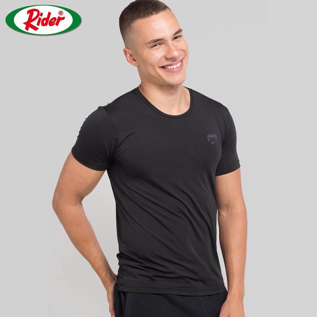 [COD] Ready  Kaos Dalam Rider Xtracool Tshirt Man R258BWH Hitam (1 Pcs) Round Neck Original