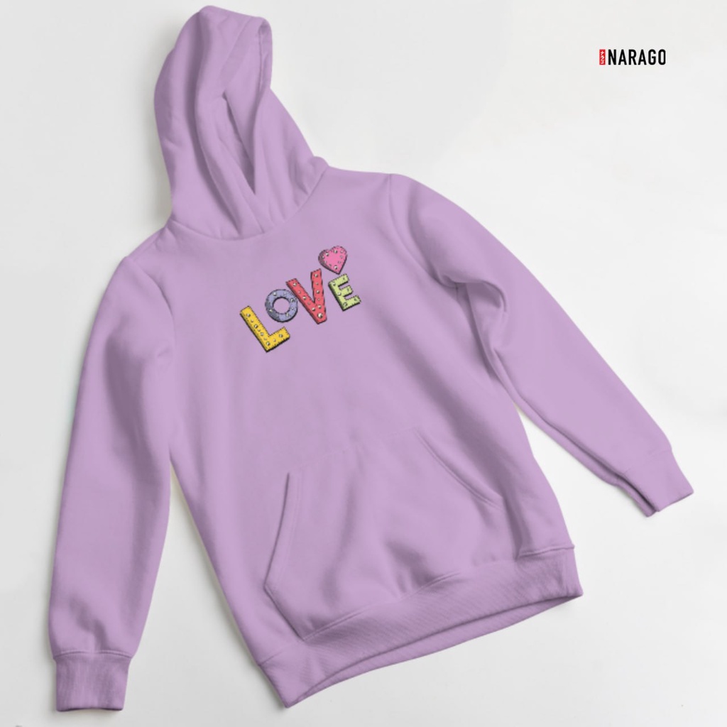 Nara.Grosir - Hoodie Jumper Love l Sweater Hodie Unisex