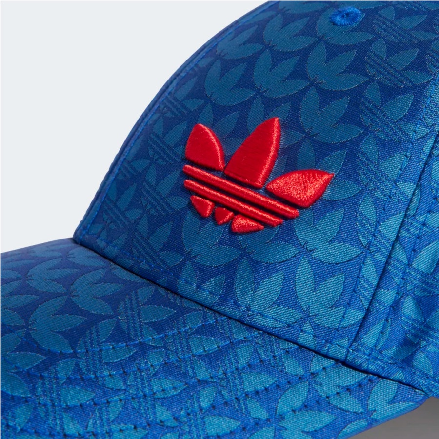 Adidas Adicolor 70s Cap Monogram Jacquard BLUE HY8534 Topi Original