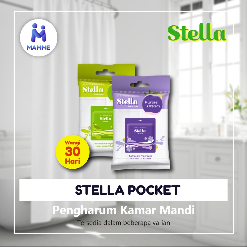 Stella Pocket Bathroom Pengharum Ruangan Biru / Merah / Hijau /Ungu / Orange - Stella Air Freshener