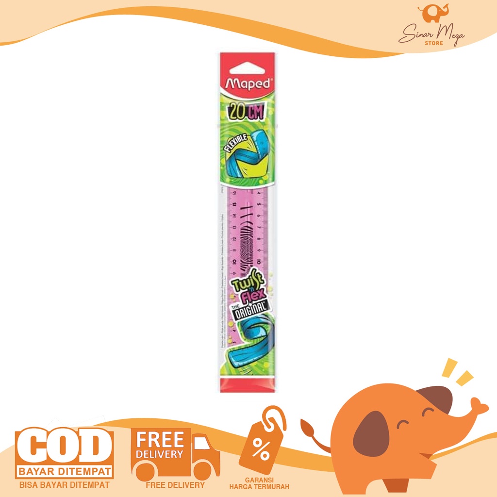 

Maped Twist n Flex 20cm Penggaris Elastis Lentur Tidak Mudah Patah