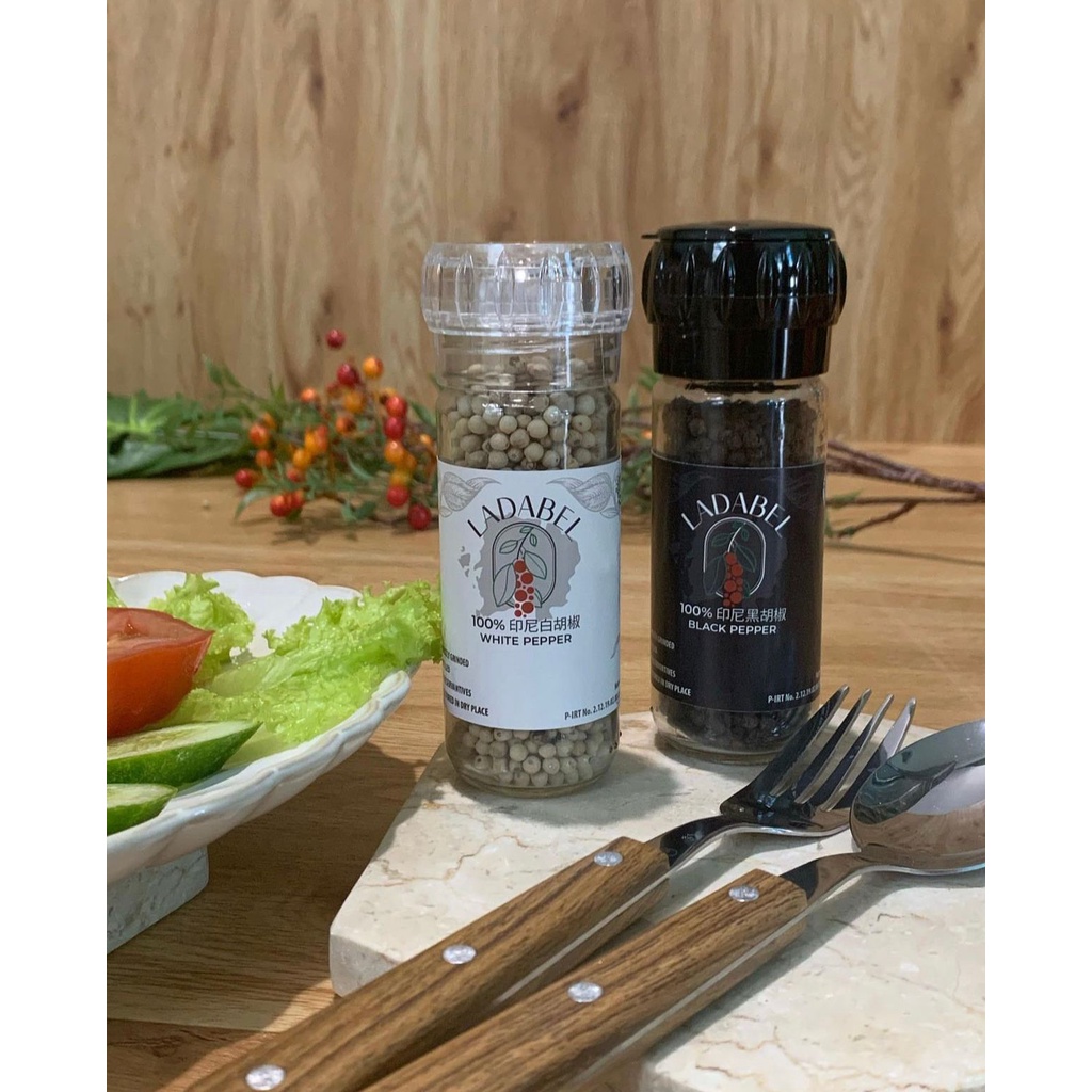 

LADABEL Lada 100% Asli Belitong + Botol Penggiling / Grinder ( Botol Small)