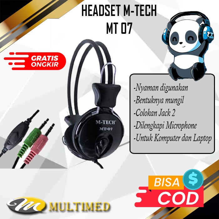 Headset Earphone MT-07 / MT 07 M-TECH ORIGINAL