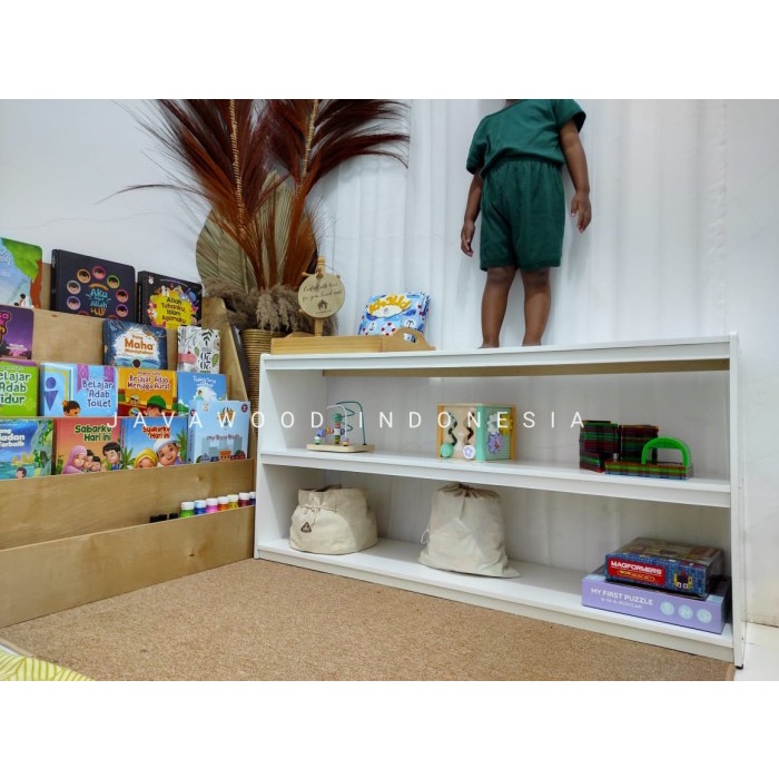 STESZA (rak mainan montessori) - Putih