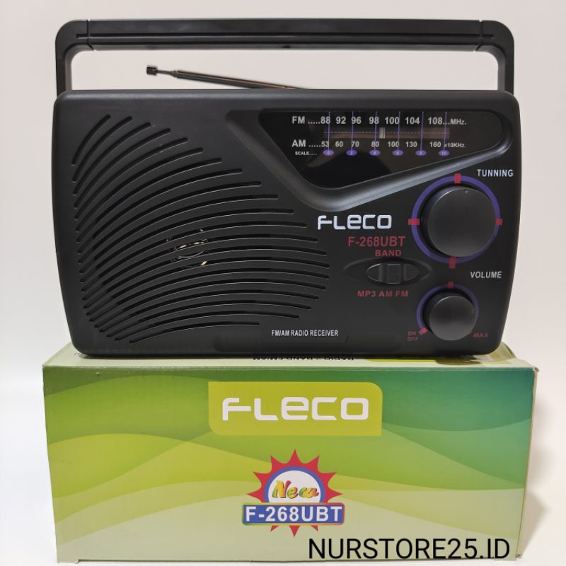 Radio Cas FLECO Portable F-268UBT 2 Band AC/DC FM-AM/Radio Cas FLECO F-268UBT FM/AM AC/DC