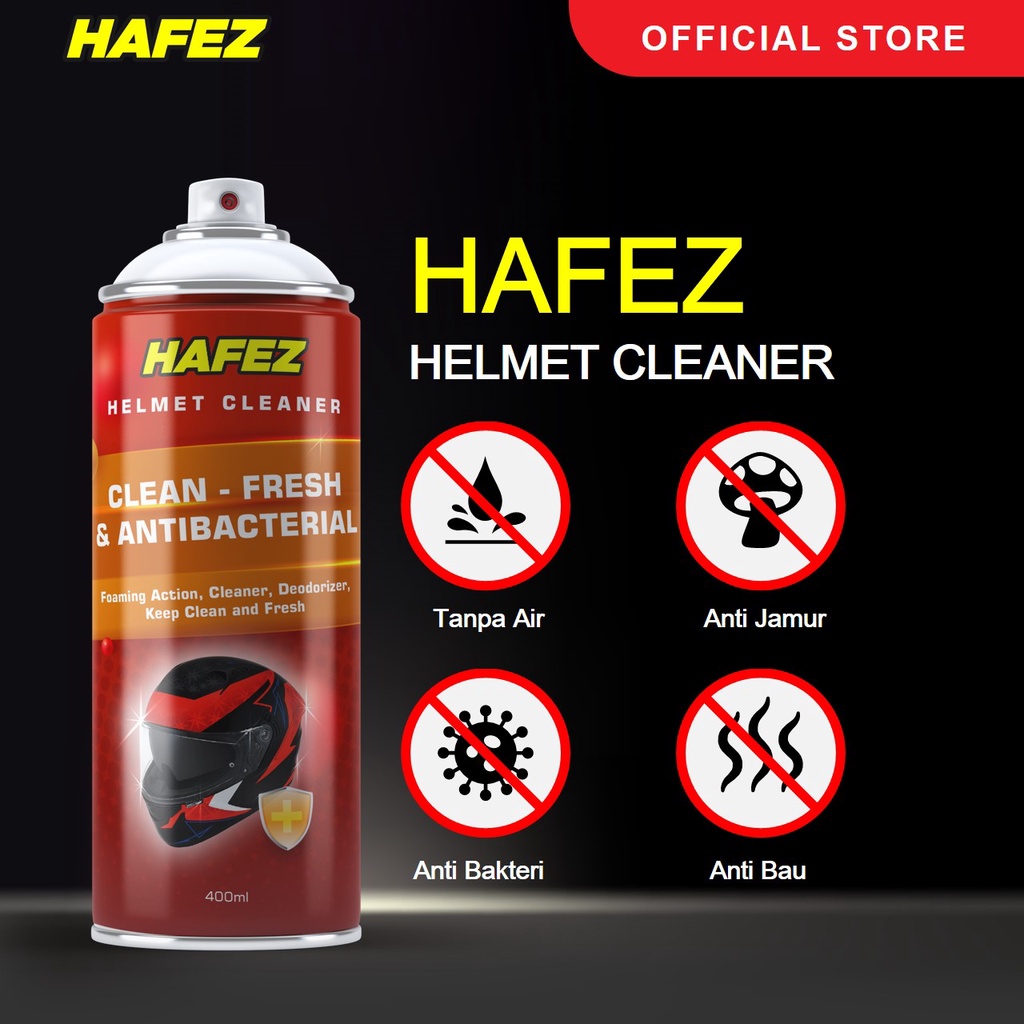 HAFEZ - [Paket Reseller 12 Pcs] Hafez Helmet Foam Cleaner