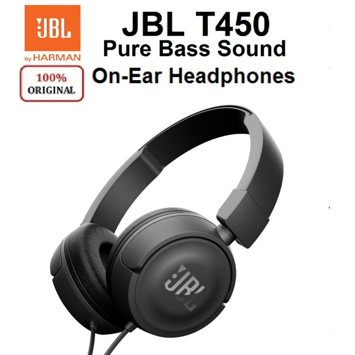 JBL Tune 450 T450 T 450 On-ear HeadPhone Headset Garansi Resmi ims