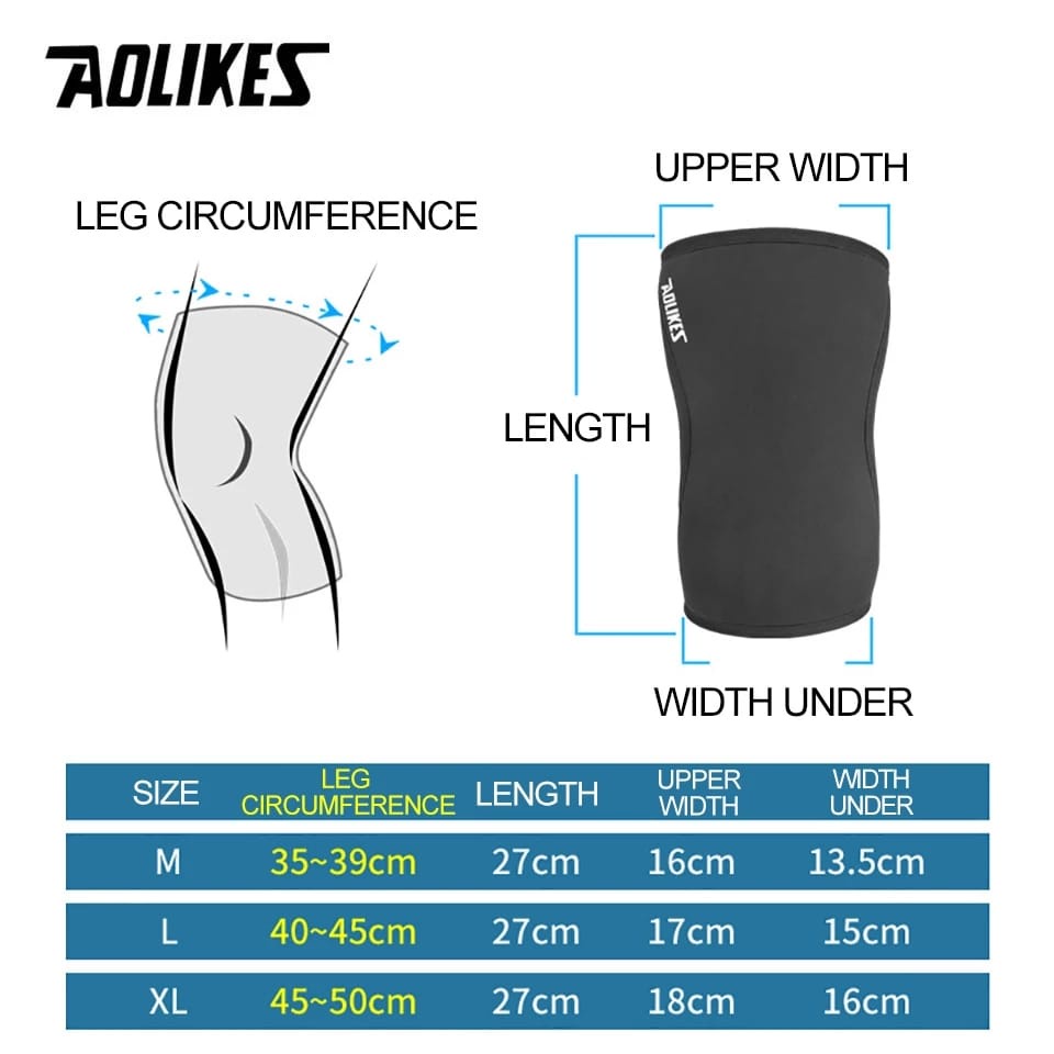 (COD) AOLIKES 7904 Knee Support Pelindung Lutut Knee Pad Dekker Deker Run Gym Fitness