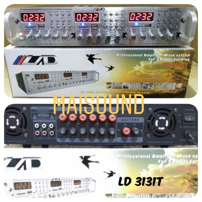 Ampli Amplifier Ampli Walet Lad Ld 3131T 6 Channel Ld 3131 T