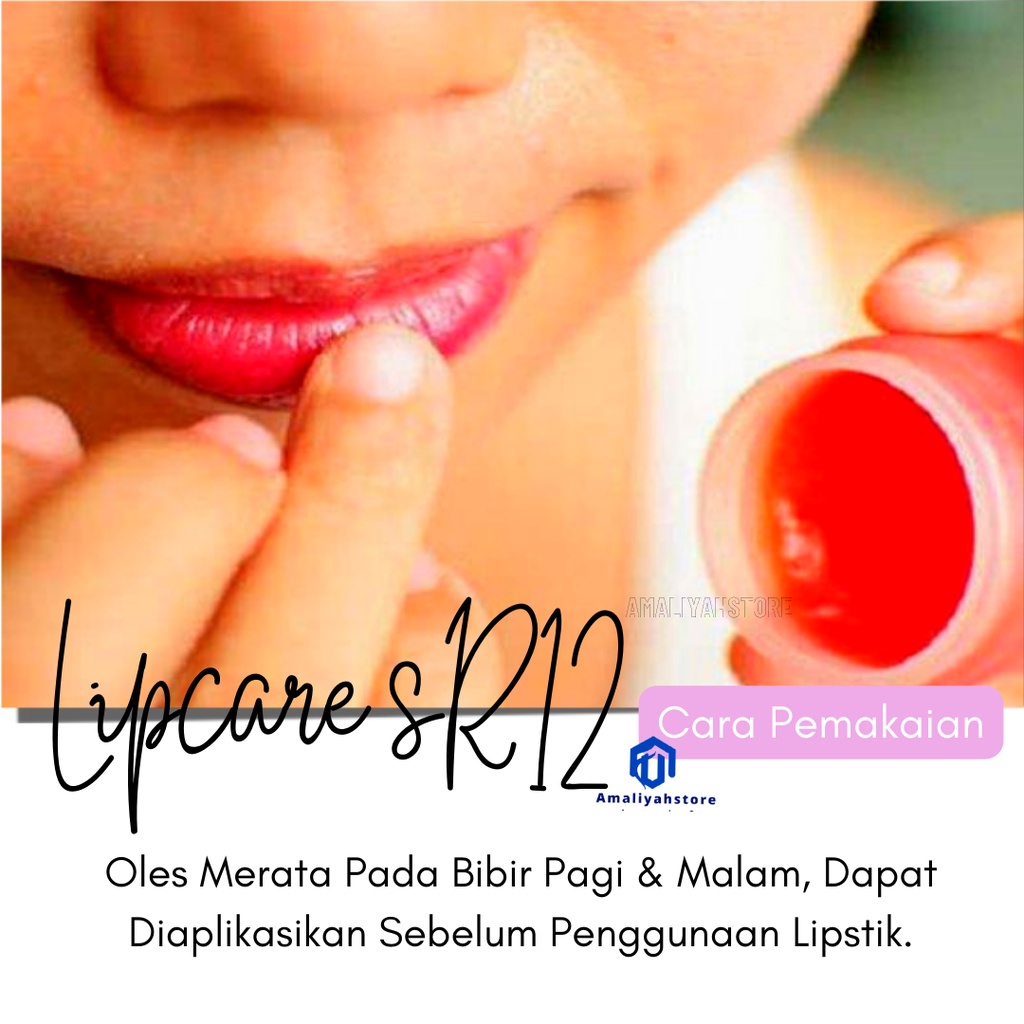 Lipcare Sr12 Cherry Cream Pelembab Pencerah Bibir Hitam Kering Pecah Pecah Pria Dan Wanita Alami Permanen Original Bpom