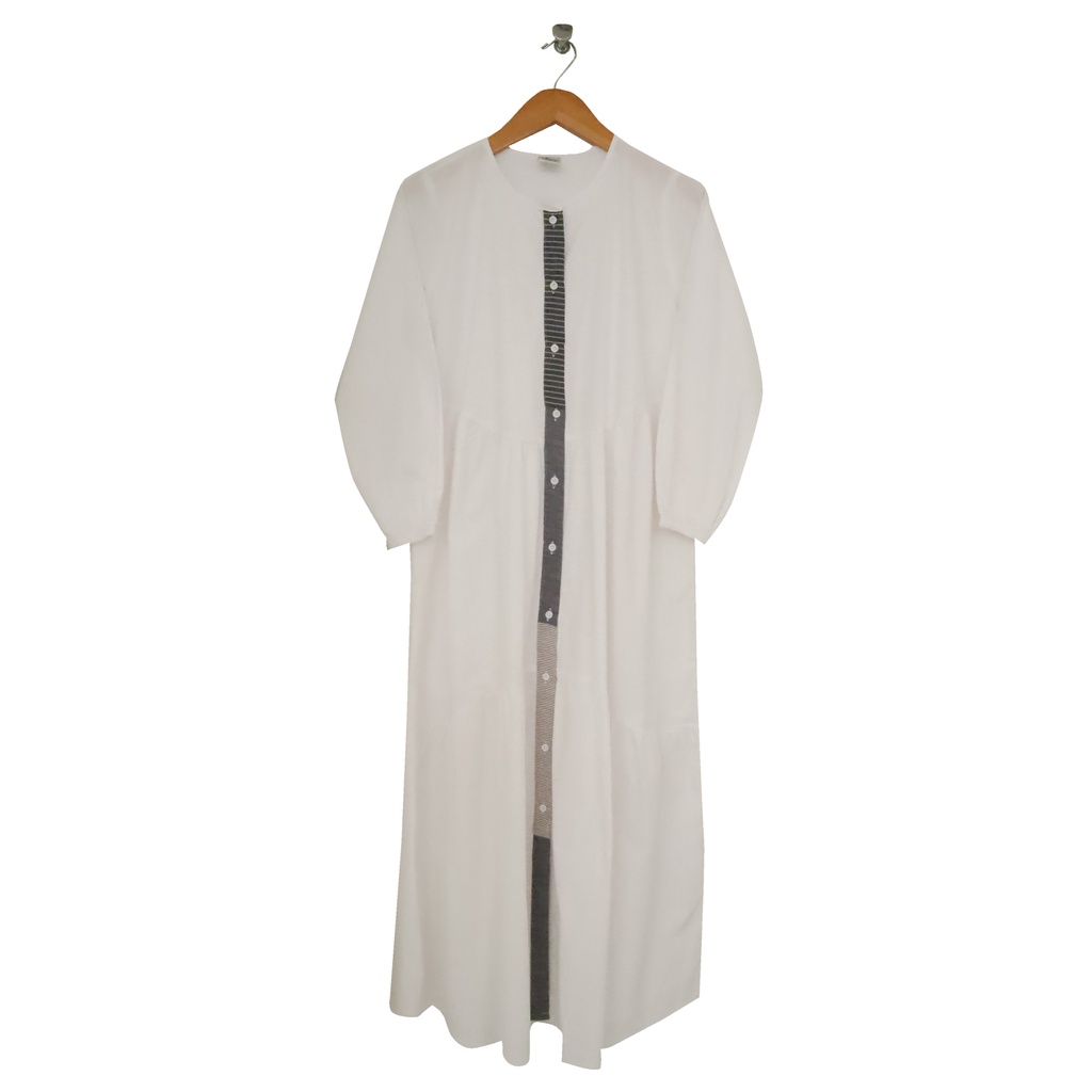 Lunangoofficial-Gamis Couple Terbaru  Remaja Anak Katun Premium LGA 842-Putih