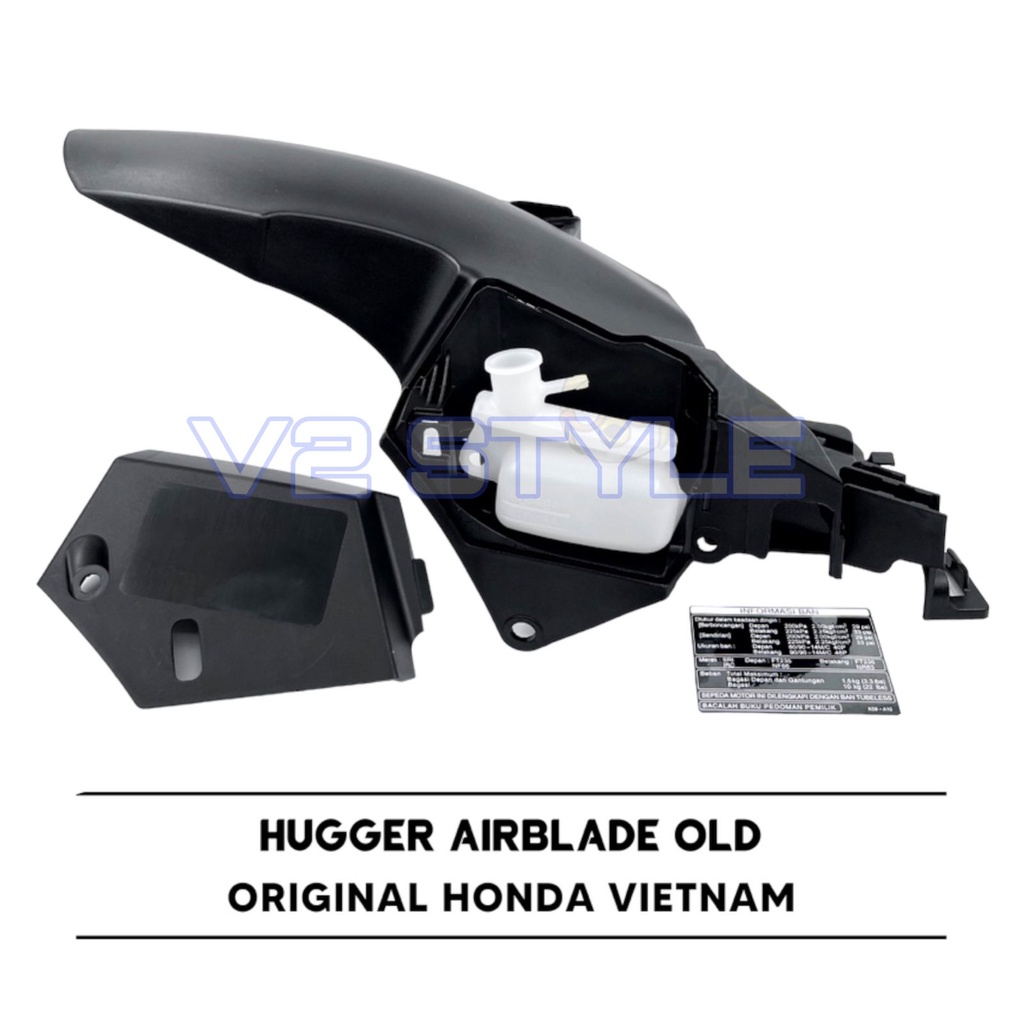 HUGGER AIRBLADE SPAKBOR KOLONG VARIO 125 150 PCX CBU SET 4IN1 STICKER MOSCOW HUGGER TANK RESERVOIR COVER TANK BOTOL RADIATOR MODEL AIRBLADE ORIGINAL IMPORT VIETNAM HONDA PCX 150 LOKAL LCAL LED VARIO 125 FI ESP TECHNO CBS ISS OLD NEW VARIO 150 KEYLESS PNP