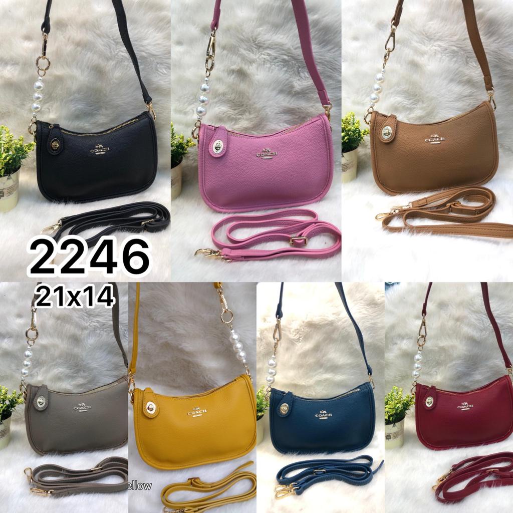 TAS WANITA MINI COAC SLEMPANG TALI KOMBINASI MUTIARA