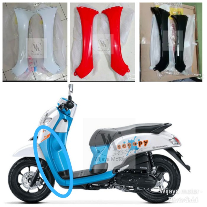 cover sayap depan honda scoopy fi ring 12 2017-2020     wijaya motor