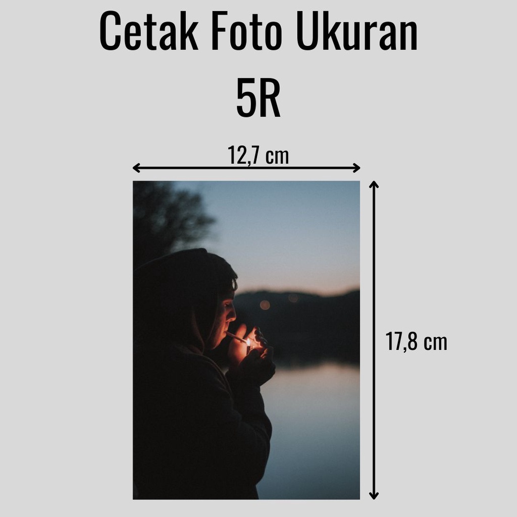 Cetak Foto Ukuran 5R Mesin Lab Kertas Doff Kualitas Tinggi