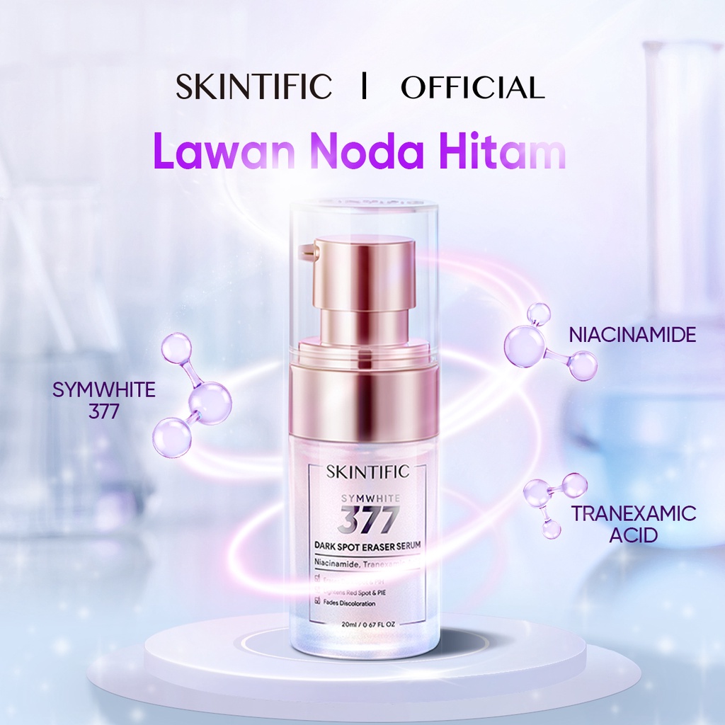 [Ready Stock] SKINTIFIC Brightening Serum Mencerahkan Kulit SymWhite 377 Dark Spot Serum Pencerah Wajah Perawatan Kecantikan Treatment utuk Kulit Kusam Pigmen Gelap Melanin 20ml