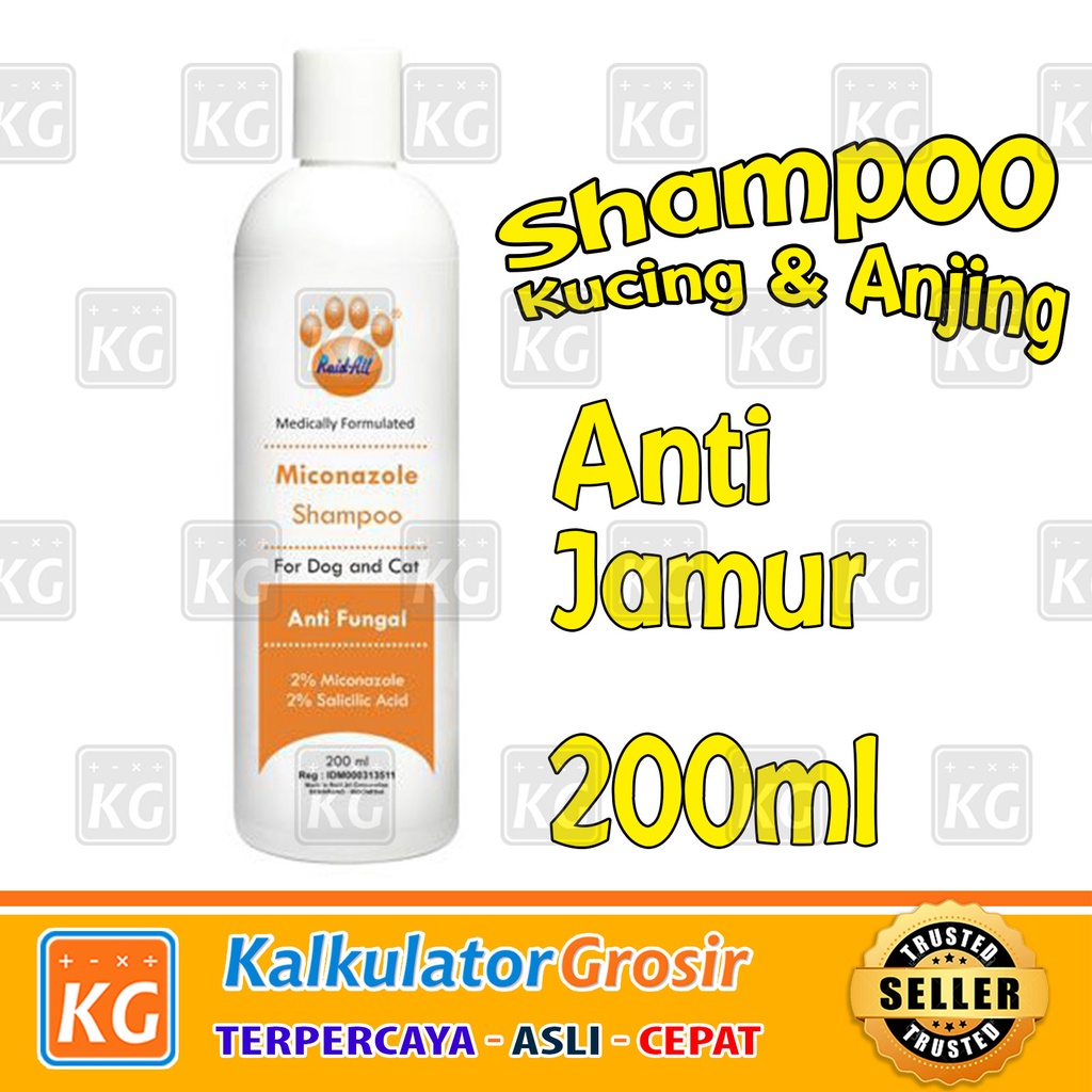 Shampo Kucing Shampoo Anjing Raid All Raidall / Anti Bakteri / Anti ketombe / Anti Jamur Hewan 200ml