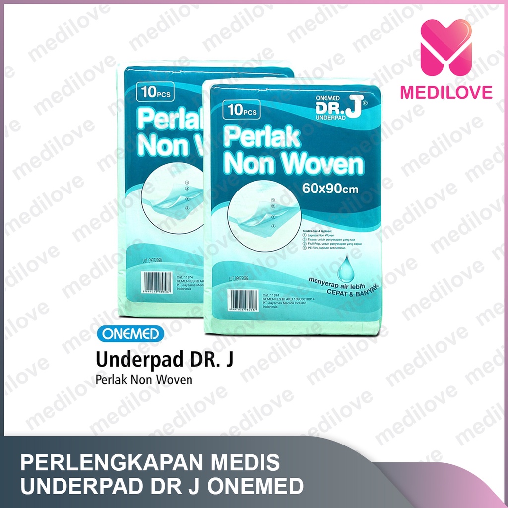 Underpad Onemed / drj underpad / onemed dr j / perlak dewasa / popok dewasa / ONEMED UNDERPAD PERLAK