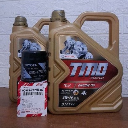 Paket oli tmo gold diesel 5w 30 & filter oli innova/fortuner/reborn/hilux/srz vrz