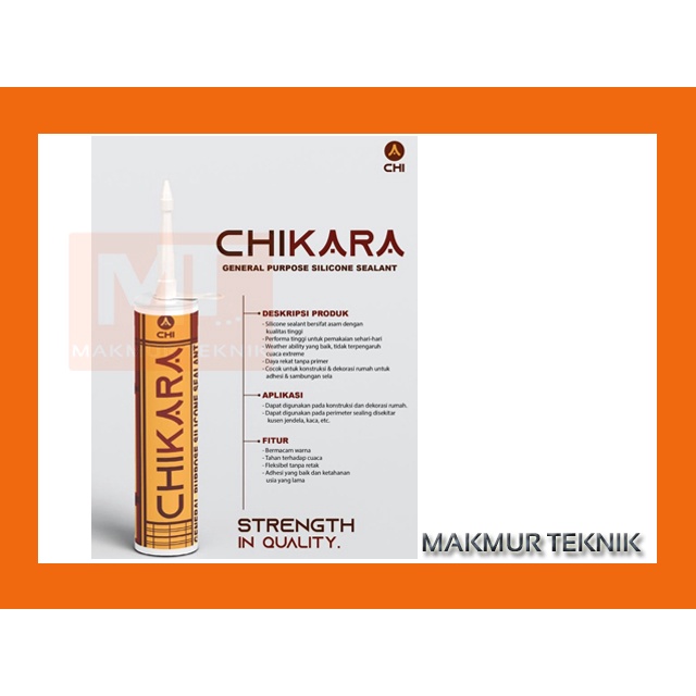 Lem Silikon Lem Kaca Sealant Chikara